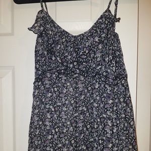 Sheer floral tank.